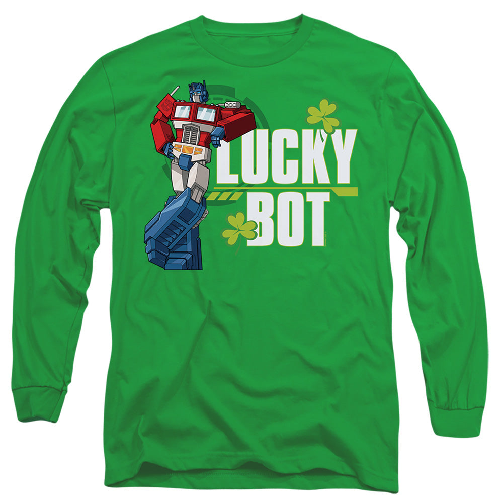 Transformers ST. Patrick's Day Optimus Prime Lucky Bot Long Sleeve T-Shirt