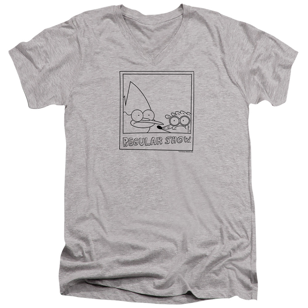Regular Show Polaroid V-Neck T-Shirt
