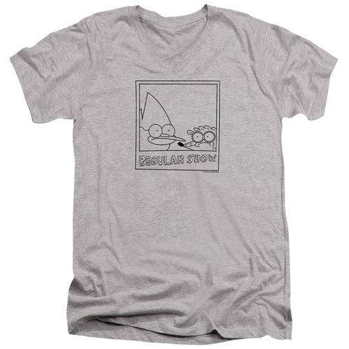 Regular Show Polaroid V-Neck T-Shirt