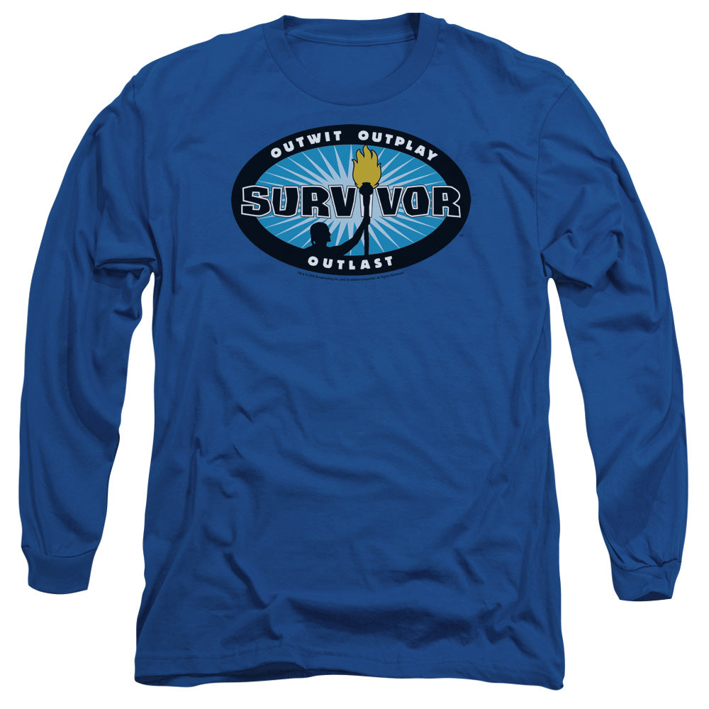 Survivor Blue Burst Long Sleeve T-Shirt