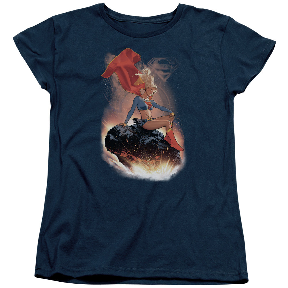 Superman Ride It Out Womens T-Shirt