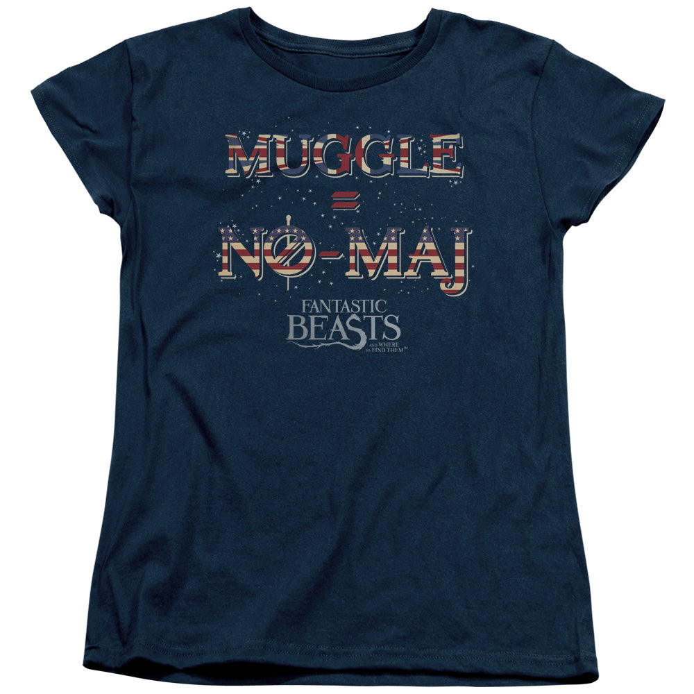Fantastic Beasts Uk Us No Maj Womens T-Shirt
