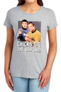 Star Trek Chicks Dig the Uniform Womens T-Shirt