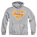 Superman Lt Orange & White Shield Pullover Hoodie
