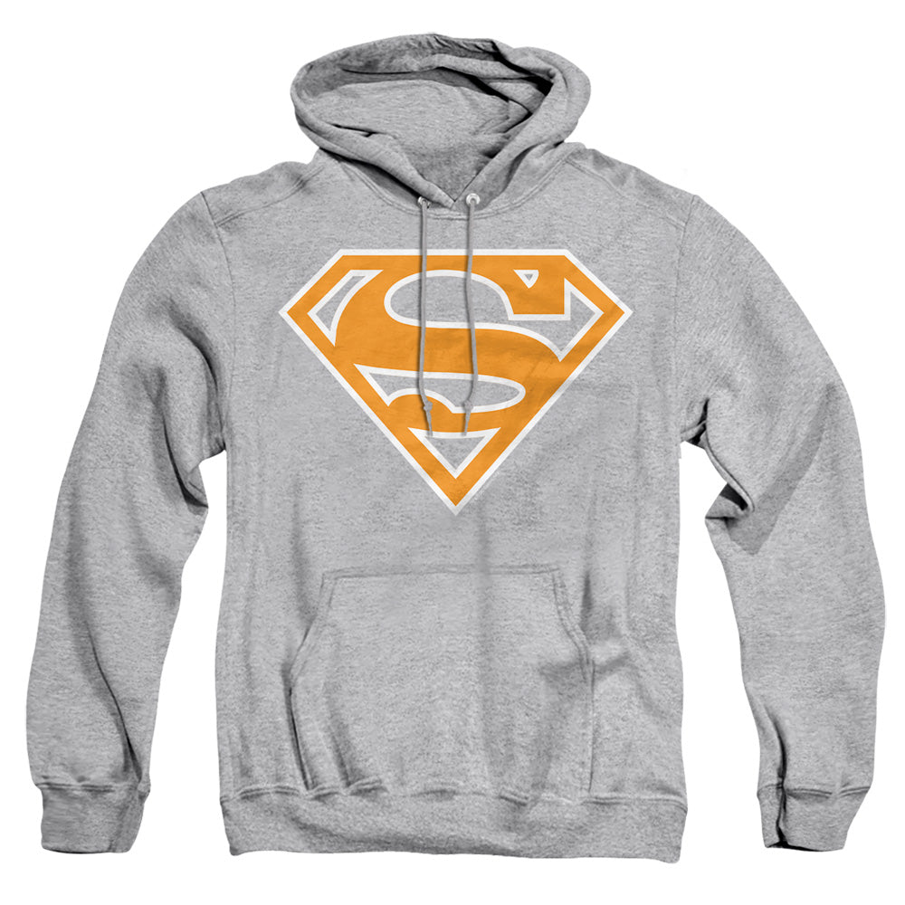 Superman Lt Orange & White Shield Pullover Hoodie