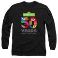 Sesame Street 50 Years Logo Black Long Sleeve T-Shirt