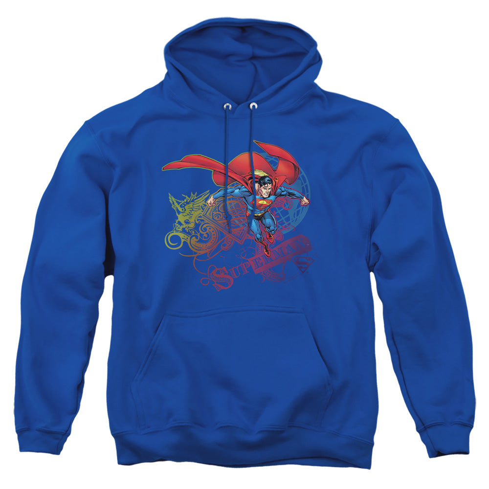 Superman Cool Word Supes Pullover Hoodie
