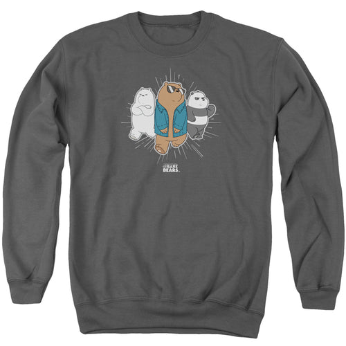 We Bare Bears Grizz Denim Jacket Crewneck Sweatshirt