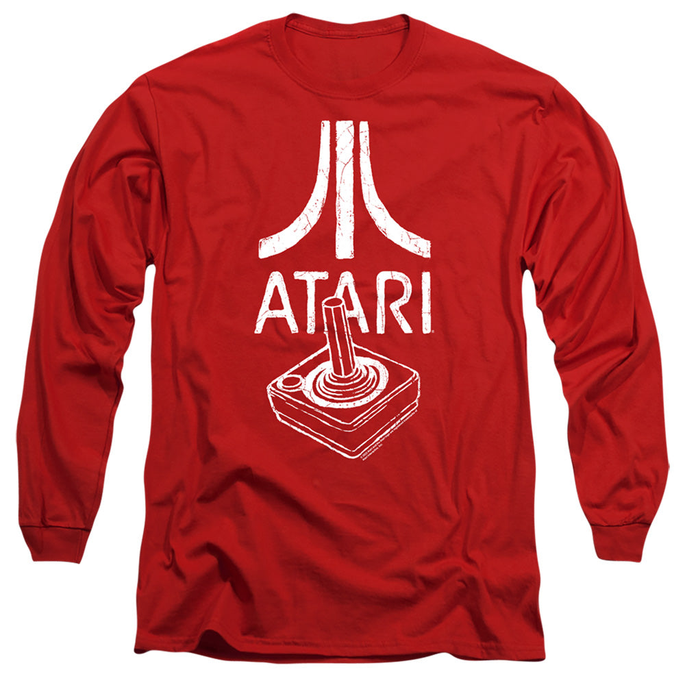 Atari Joystick Logo Red Long Sleeve T-Shirt