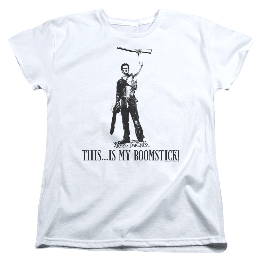 Army of Darkness Boomstick! Womens T-Shirt