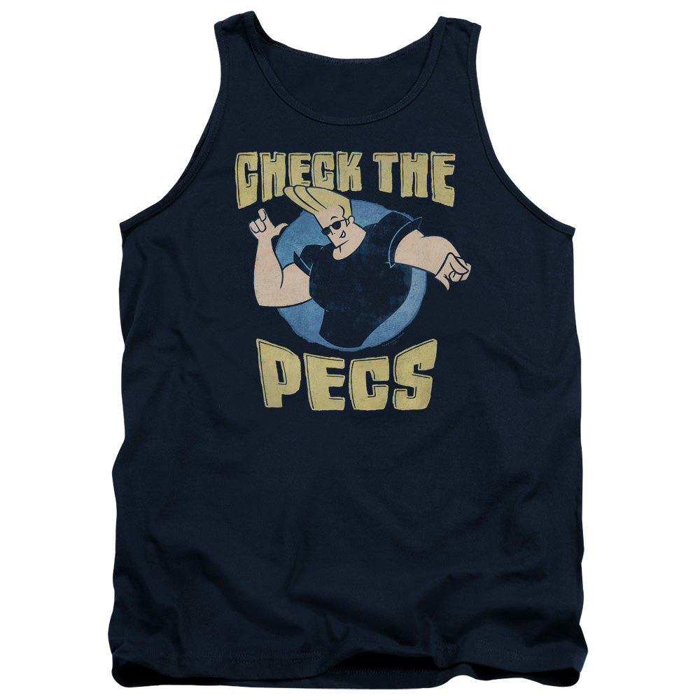 Johnny Bravo Check The Pects Tank Top
