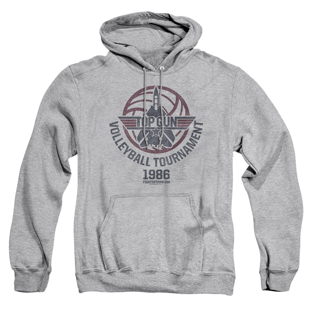 Top Gun Volleyball Tournament Grey Pullover Hoodie