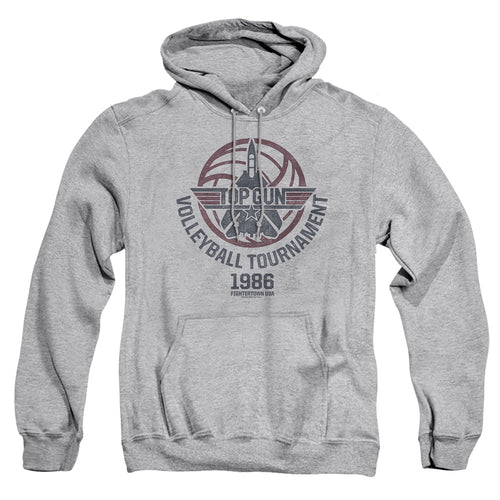 Top Gun Volleyball Tournament Grey Pullover Hoodie