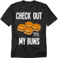 White Castle Check Out My Buns on Black T-Shirt