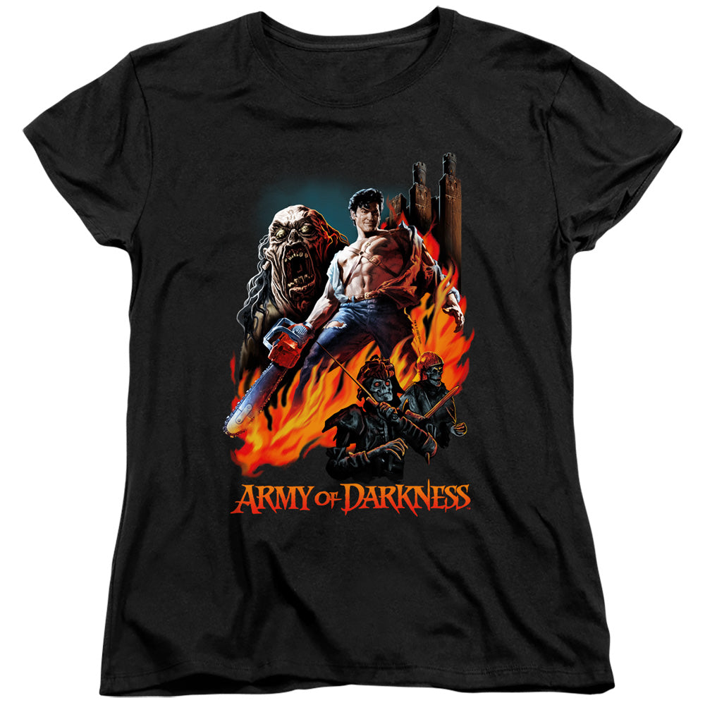 Army of Darkness Painted Evil Womens T-Shirt