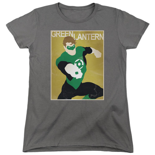 Green Lantern Simple Gl Poster Womens T-Shirt