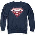 Superman for President Navy Crewneck Sweatshirt