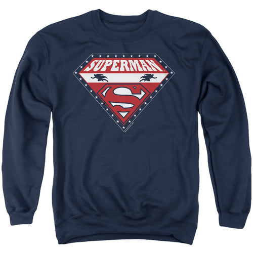 Superman for President Navy Crewneck Sweatshirt
