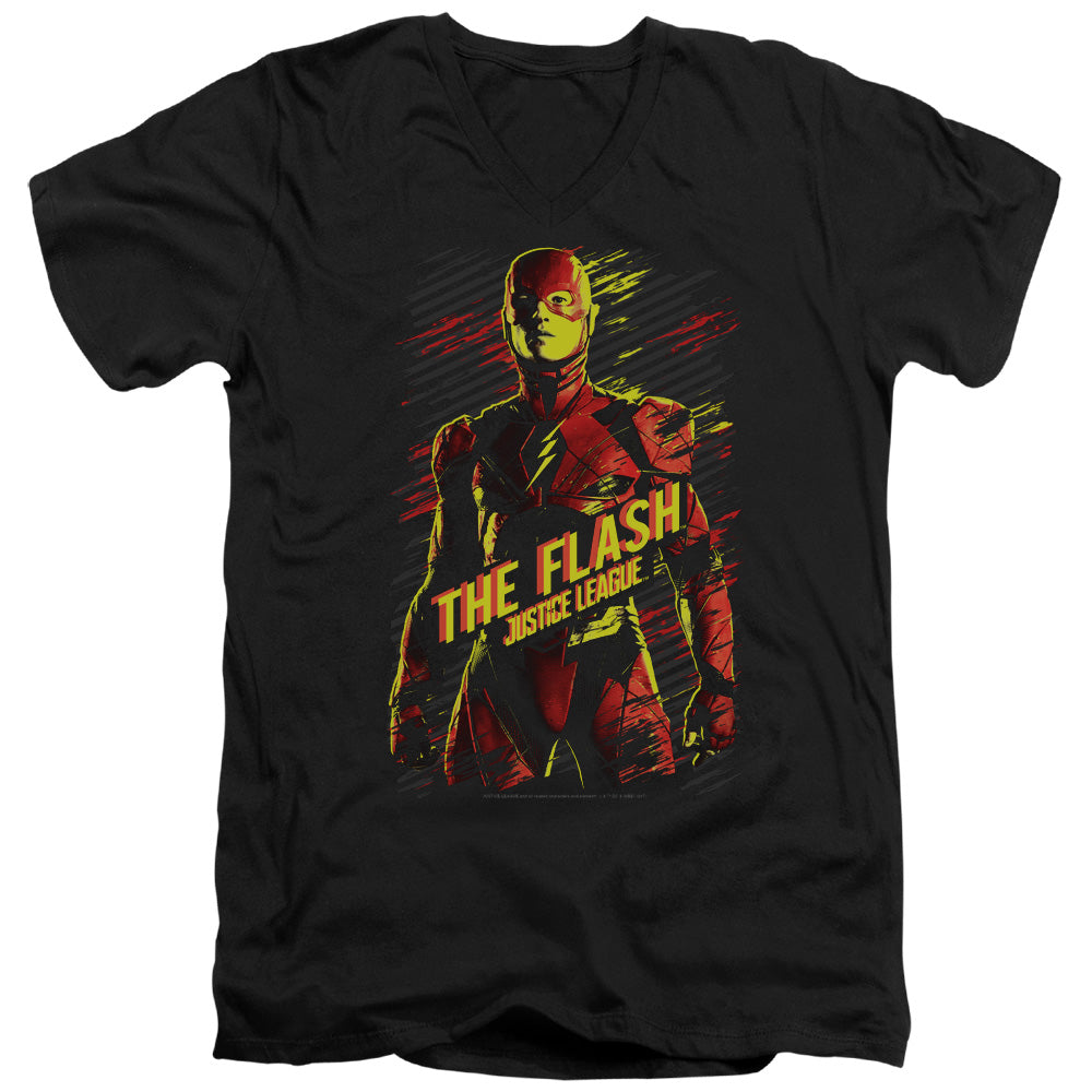 Justice League The Flash V-Neck T-Shirt