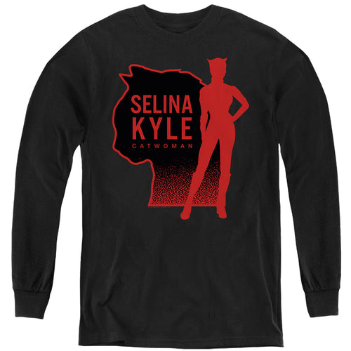 The Batman Selina Kyle Catwoman Youth Long Sleeve T-Shirt