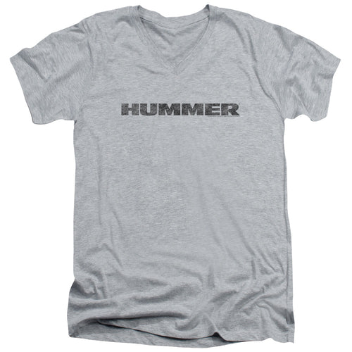 Hummer Distressed Hummer Logo V-Neck T-Shirt