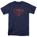 Superman S Shield Rough Navy T-Shirt