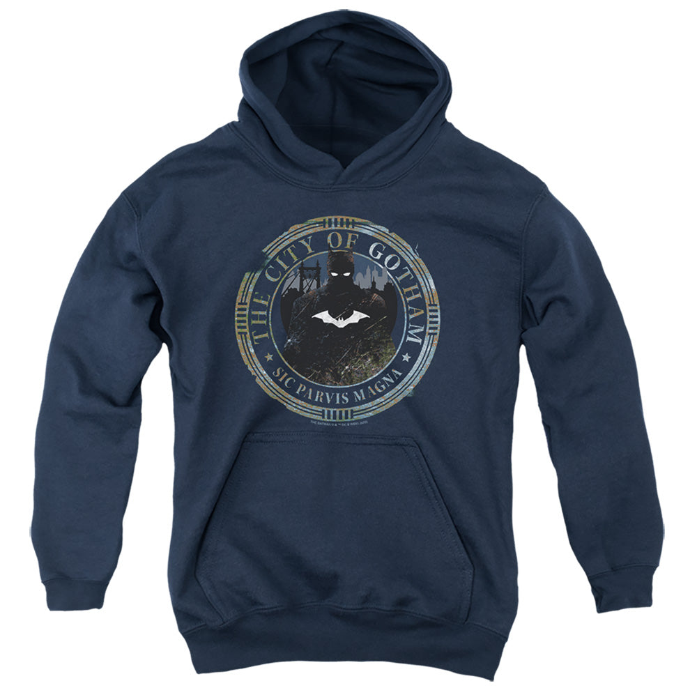 The Batman Gotham Seal Monochrome Youth Hoodie