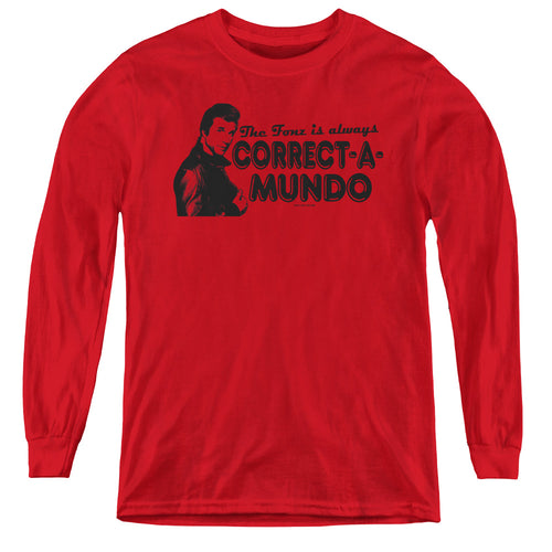 Happy Days Correct A Mundo Youth Long Sleeve T-Shirt