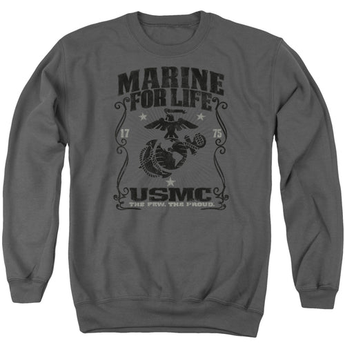 U.S. Marine Corps Marine for Life Crewneck Sweatshirt