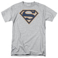 Superman Navy & Orange Shield Athletic Heather T-Shirt