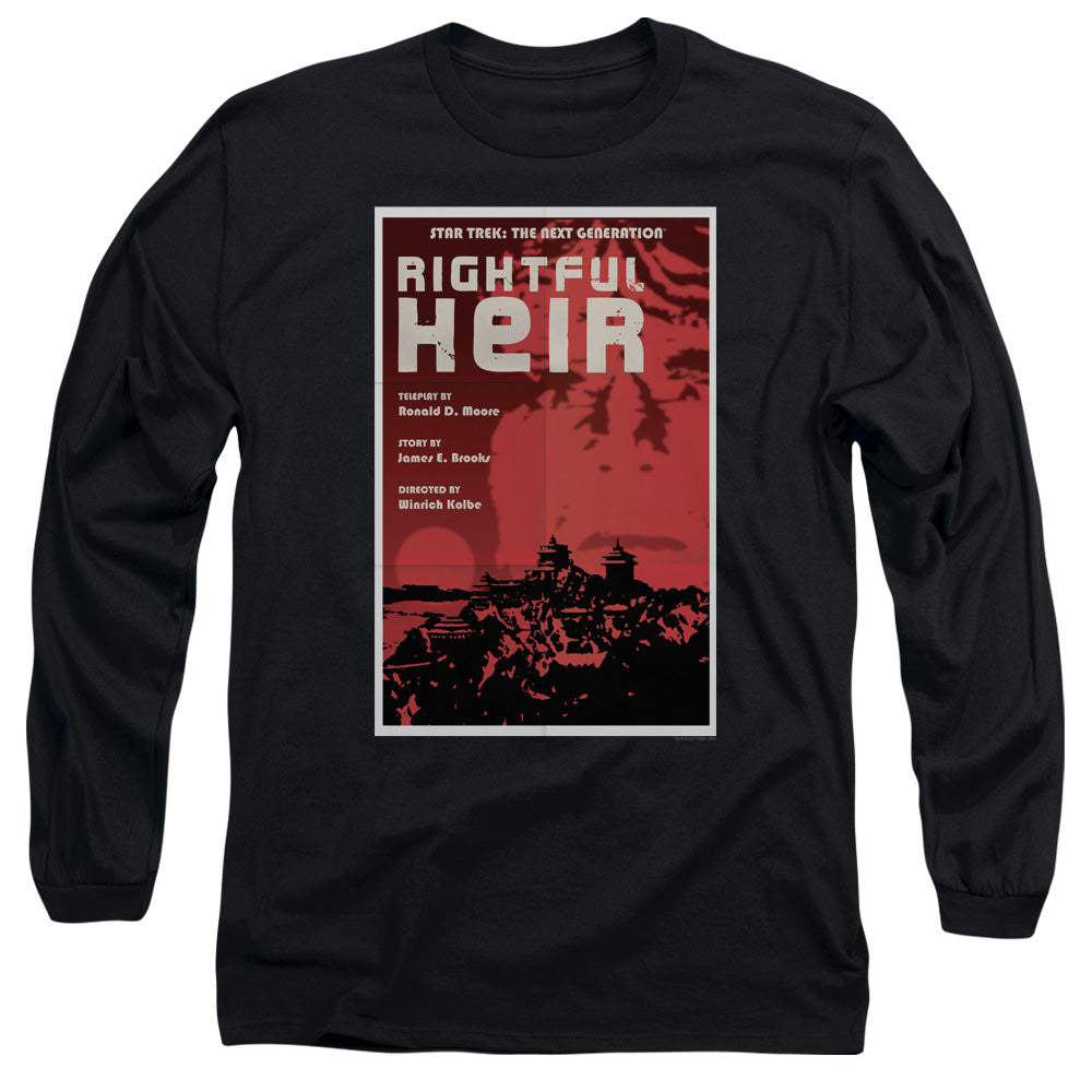 Star Trek Rightful Heir Black Long Sleeve T-Shirt