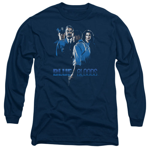 Blue Bloods Blue Inverted Long Sleeve T-Shirt