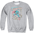 Superman Mad at Rocks Crewneck Sweatshirt