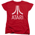 Atari Rough Logo Red Womens T-Shirt