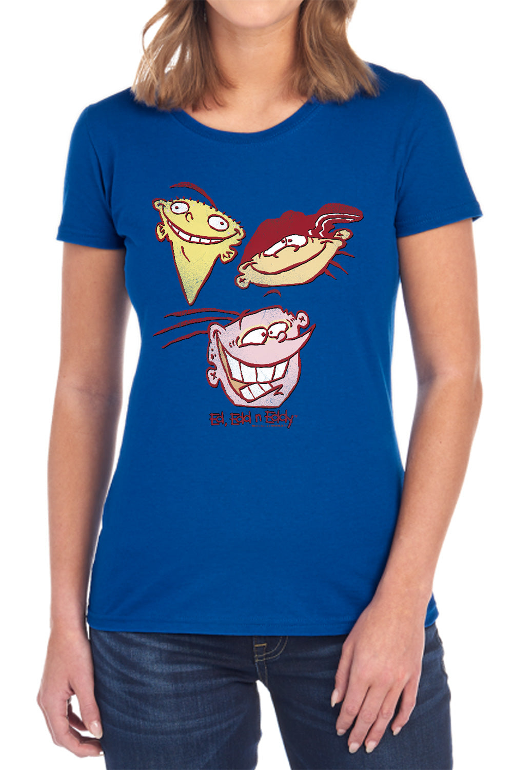 Ed Edd n Eddy Three Heads Womens T-Shirt