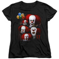 It Many Faces Of Pennywise Womens T-Shirt