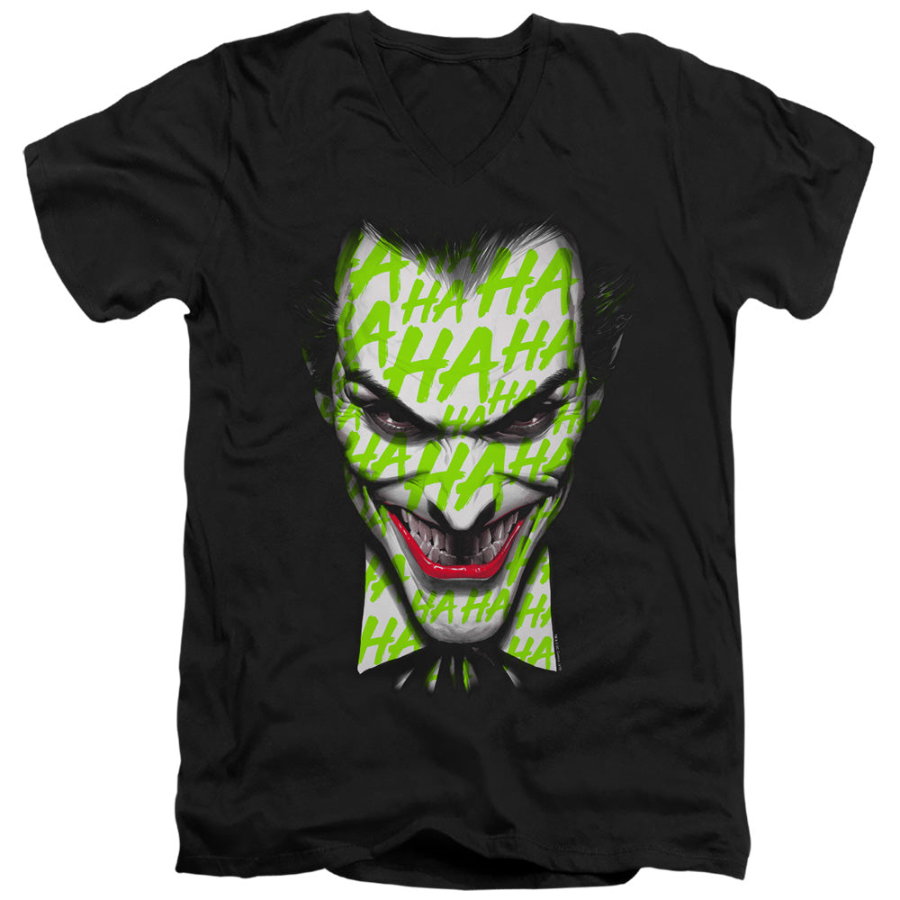 Batman Ha Ha Smile V-Neck T-Shirt