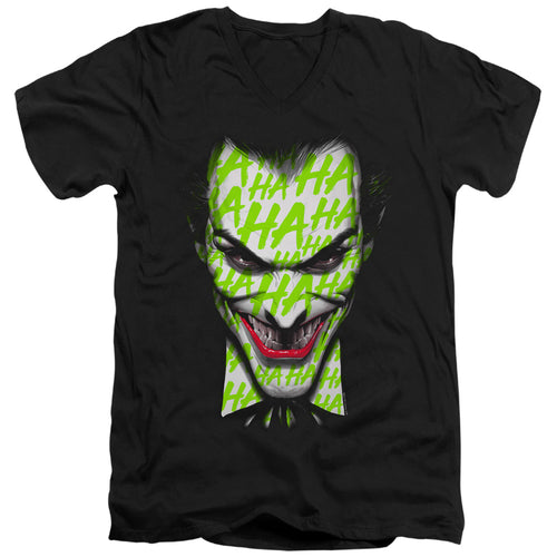 Batman Ha Ha Smile V-Neck T-Shirt