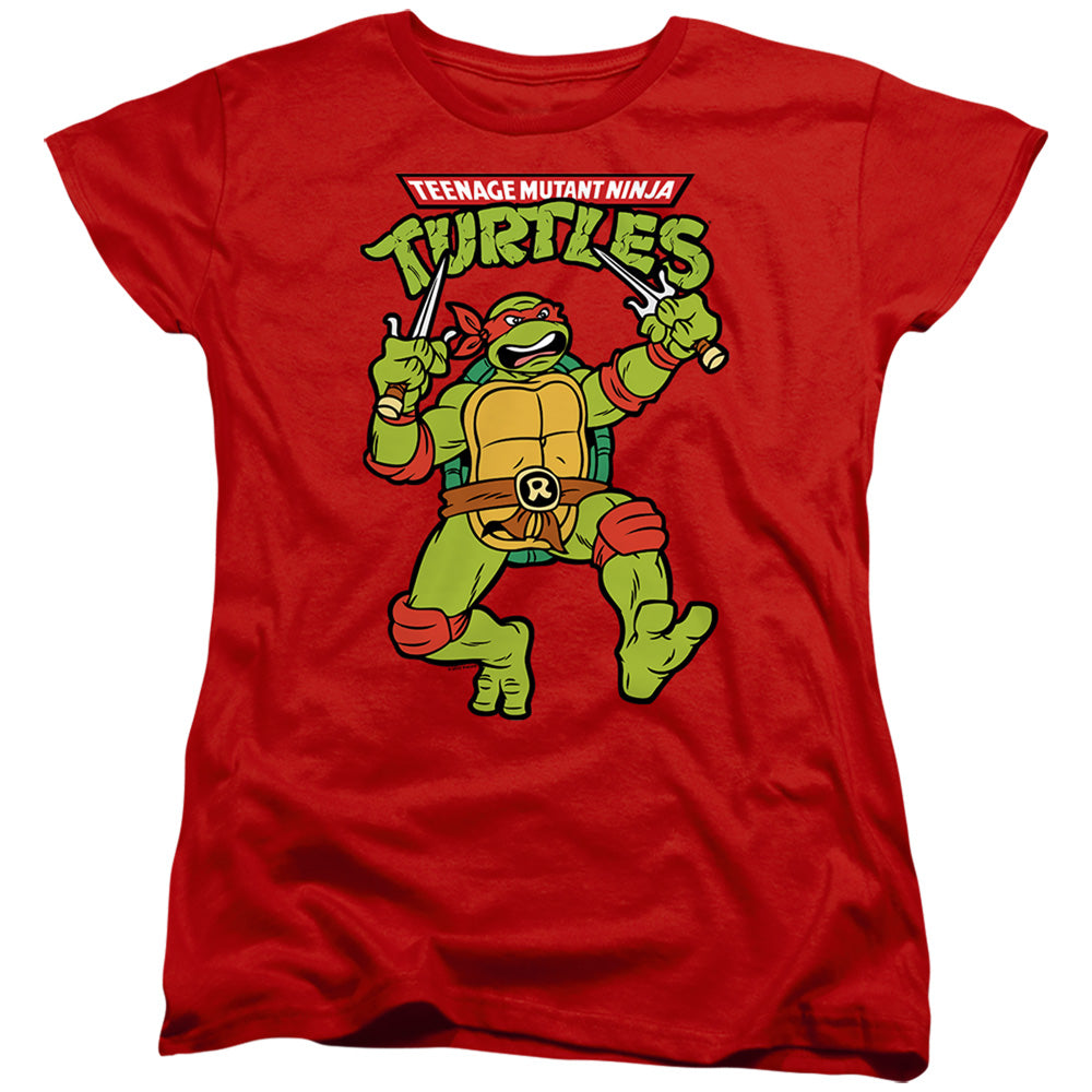 Teenage Mutant Ninja Turtles Retro Raph Womens T-Shirt