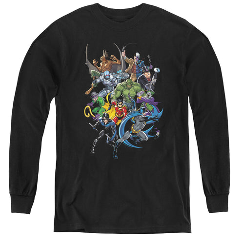 Batman Saints And Psychos Youth Long Sleeve T-Shirt