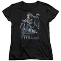 Superman Night Fight Womens T-Shirt