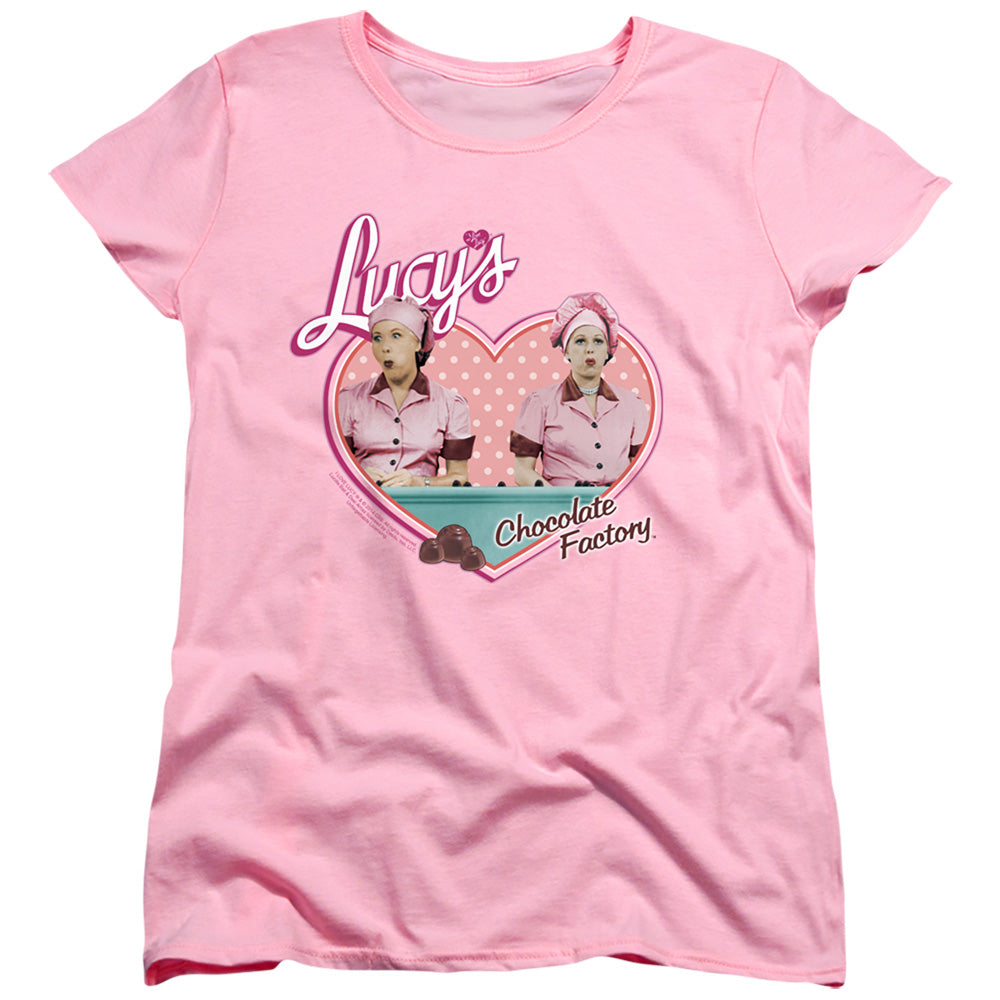 I Love Lucy Chocolate Factory Womens T-Shirt
