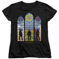 Supernatural Stained Glass Womens T-Shirt