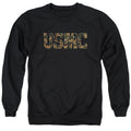 U.S. Marine Corps Camo Fill Black Crewneck Sweatshirt