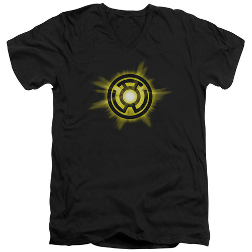 Green Lantern Yellow Glow V-Neck T-Shirt