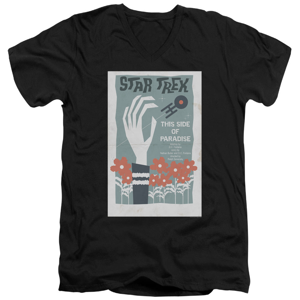 Star Trek Juan Ortiz This Side of Paradise Black V-Neck T-Shirt