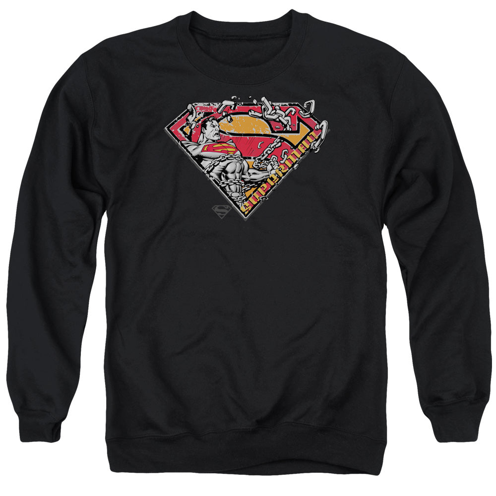 Superman Breaking Chain Logo Crewneck Sweatshirt