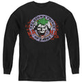 Batman Clown Prince of Crime on Black Youth Long Sleeve T-Shirt