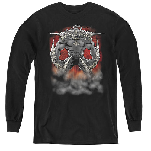 Superman Doomsday Dust Youth Long Sleeve T-Shirt