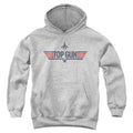 Top Gun Logo Grey Youth Hoodie